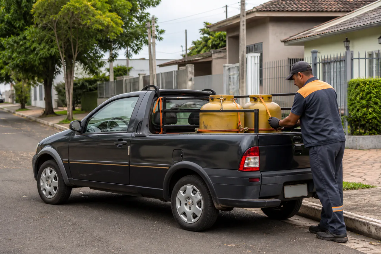 Veículo local para entrega de gás próximo em Cascavel